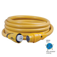 Marinco CS504-25 EEL 50A 125V/250V Shore Power Cordset 25' Yellow  Boat Marine