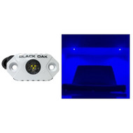 Black Oak Rock Accent Light Blue LEDs White Housing MAL-B Boat Sailboat Marine