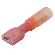 Pacer 22-18 AWG Heat Shrink Female Disconnect 100 Pack TDE18-250FI-100 Boat