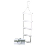 Attwood Rope Boarding Ladder 5 step 11-3/4" molded 11" hook support leg 11865-4