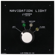 Lunasea Tri/Anchor/Flash Fixture Switch LLB-53SW-81-00 Boat Sailboat Marine