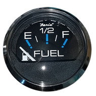 Faria Chesapeake Black 2" Fuel Level Gauge (E-1/2-F) 13701 Boat Sailboat Marine