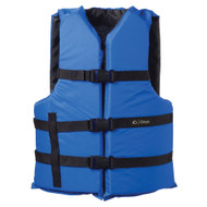 Onyx Nylon General Purpose Life Jacket Adult Oversize Blue 103000-500-005-12 Boat