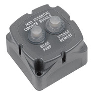 BEP 24-Hour Essential Circuits Module 2x10A CLB Series breaker 706-2W Boat Marine