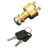 Sea-Dog Brass 3-Position Key Ignition Switch 420350-1 Boat Sailboat Marine