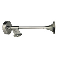 Schmitt Marine Deluxe All-Stainless Shorty Single Trumpet Horn 12V 10009 Marine