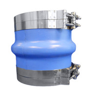 Trident 4" ID Blue Silicone Molded Wet Exhaust Hump 4 T-Bolt Clamp 270V4000-S/S