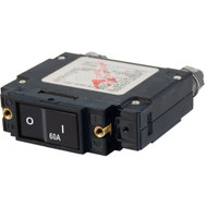 Blue Sea 7547 C-Series Flat Rocker Circuit Breaker Single Pole 60A  Boat Marine