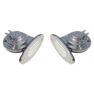Schmitt Mini S.Steel Dual Drop-In Horn w SS Grills High & Low Pitch 10055 Boat