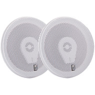 Poly-Planar MA-8505W 5" 200 Watt Titanium Series Speakers White MA8505W Marine