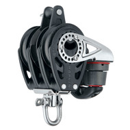 Harken 57mm Triple Carbo Block Swivel, Becket, Cam Cleat 2141 Sailboat Marine
