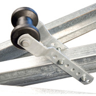 C.E. Smith 4" Adjustable Keel Roller Assembly for 2" Tongue Black 32005G Marine