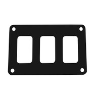 Pacer Switch Panel 3 Switch 1 Row 4.25x2.75" Black Powder Coated Alum PSC-31-BK