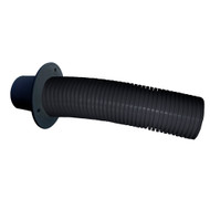 Trident Marine 10' Black Stern Flex Hose w/Transom Flange TFK-10 Boat Marine