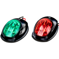 Sea-Dog Black LED Navigation Lights Port & Starboard 400073-1 Boat Marine