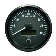 VDO SingleViu 100mm (4") Tachometer 4000 RPM A2C3832800030 Boat Sailboat Marine