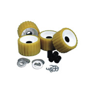 C.E. Smith Ribbed Roller Replacement Kit 4 Pack Gold 29310 Boat Sailboat Marine