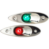 Sea-Dog Stainless Steel Flush Mount LED Side Lights 400080-1 Boat Sailboat Marine