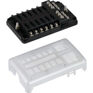 Sea-Dog Blade Style LED Indicator Fuse Block 12 Circuit Negativ BusBar 445188-1