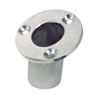 Sea-Dog Flush Mount Flagpole Socket 25deg 1-1/4" ID 316 Stainles Steel 491713-1