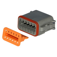 5PACK Pacer Deutsch DT Plug & Wedge Lock Kit 12 Position TDT06-12S-5 Boat Marine