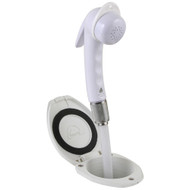 Scandvik Recessed Shower w/6' White Hose Euro Trigger Sprayer 12107P Boat Marine