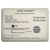 Safe-T-Alert 62 Serie Carbon Monoxide 12V Alarm 62-541Marine Surface Mnt White