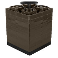 Camco FasTen Leveling Blocks w/T-Handle 2x2 Brown *10-Pack 44521 Boat Marine