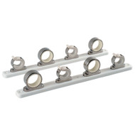 TACO 4-Rod Hanger w/Poly Rack Polished Stainless Steel F16-2752-1 Boat Marine
