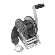 Fulton 1500lb Single Speed Winch w/20' Strap & Cover 142208 Boat Sailboat Marine