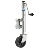 Pro Series 1000 lbs. Zinc Plated Swivel Jack w/6" Poly Wheel EJ10000101 Marine