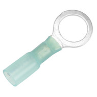 Pacer 16-14 AWG Heat Shrink Ring Terminal 3/8" Stud Size 100 Pack TE14-38R-100