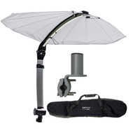 TACO ShadeFin Mini w/White Fabric Bag & Round Rail Mount Kit T10-4000-16 Marine