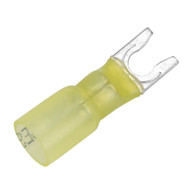 Pacer 12-10 AWG Heat Shrink Spade Terminal #10 Stud Size 100 Pack TE10-10SLF-100