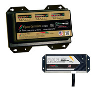 Dual Pro SS3 Auto 3 Bank Battery Charger w/3 Bank B.O.S. SS3AUTO/BOS12V3 Marine
