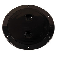 Beckson 6" Smooth Center Screw-Out Deck Plate Black DP60-B Boat Sailboat Marine