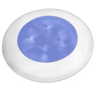 Hella Marine Blue LED Round Courtesy Lamp White Bezel 24V 980503241 Boat Marine
