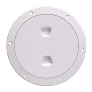 Beckson 6" Smooth Center Screw-Out Deck Plate White DP60-W Boat Sailboat Marine