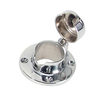 Whitecap Chain & Rope Deck Pipe Hinged 1-1/2" Opening S-112C Boat Sailboat Marine