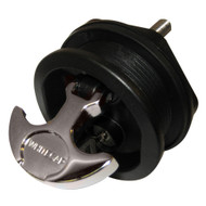 Whitecap T-Handle Latch Chrome Plated Zamac/Black Nylon Lock Freshwater S-226BC