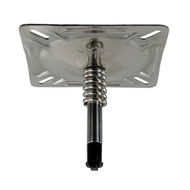 Springfield KingPin 7"x7" Seat Mount w/Spring Polished 1614201-PP Boat Marine