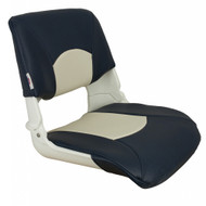 Springfield Skipper Standard Seat Fold Down White/Blue 1061016 Boat Marine