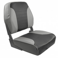 Springfield Economy Multi-Color Folding Seat Grey/Charcoal 1040653 Boat Marine