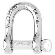Wichard Not Self-Locking D Shackle 14mm Diameter 9/16" 01207 Sailboat Marine