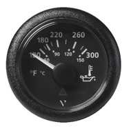 Veratron 52MM (2-1/16") ViewLine Oil Temperature Gauge 120-300degF Black Dial