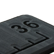 SeaDek 36" Routed Ruler 6mm Brushed Texture Dark Grey/Black 53583-80067 Marine