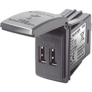 Blue Sea 1038 48V Dual USB Charger Contura Switch Mount 1038 Boat Sailboat Marine
