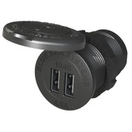 Blue Sea 1045 12/24V Dual USB Charger 1-1/8" Socket Mount 1045 Boat Marine