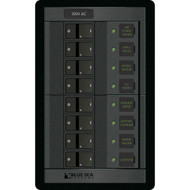 Blue Sea 1228 Electric Panel 8 Position 120V AC 100Amps  Boat Sailboat Marine