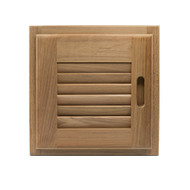 Whitecap Teak Louvered Door & Frame Right Hand 12"x12" 60720 Boat Sailboat Marine